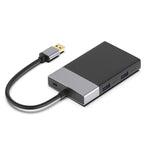 Hub USB 3.0 6 in 1 con lettore schede CF SD TF XQD