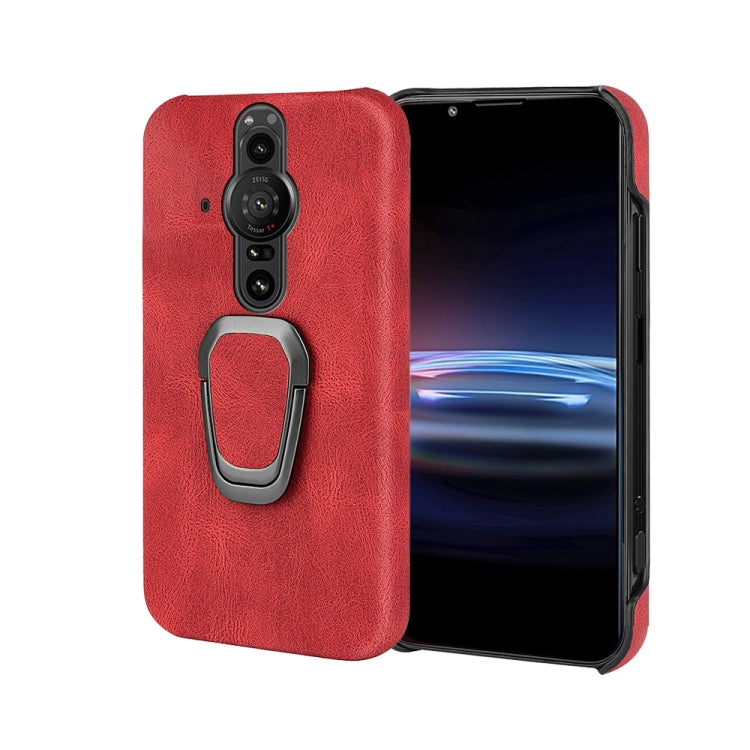 Per Sony Xperia Pro-I Custodia per cellulare in PU con supporto ad anello, For Sony Xperia Pro-I