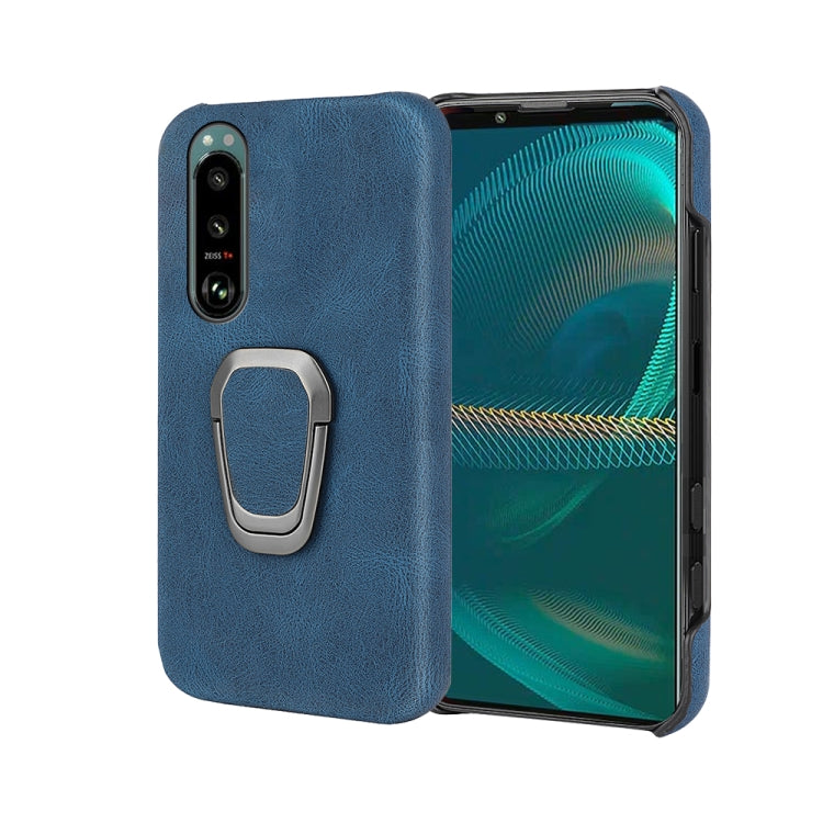 Per Sony Xperia 5 III Custodia per cellulare in PU con supporto ad anello, For Sony Xperia 5 III