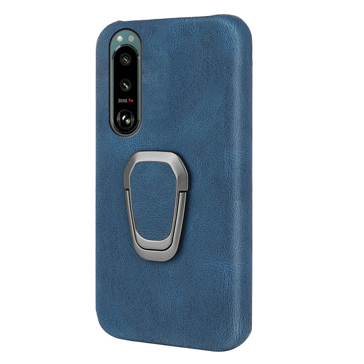Per Sony Xperia 5 III Custodia per cellulare in PU con supporto ad anello, For Sony Xperia 5 III