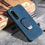 Per Sony Xperia 5 III Custodia per cellulare in PU con supporto ad anello, For Sony Xperia 5 III