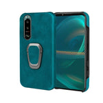 Per Sony Xperia 5 III Custodia per cellulare in PU con supporto ad anello, For Sony Xperia 5 III