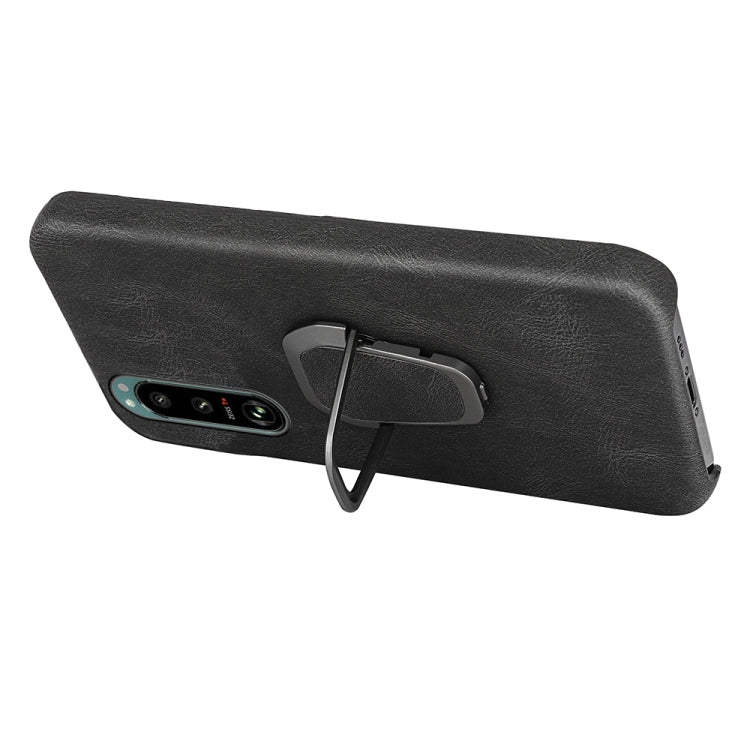 Per Sony Xperia 5 III Custodia per cellulare in PU con supporto ad anello, For Sony Xperia 5 III