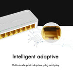 Mini switch RJ45 8 porte 100M non gestito plug and play