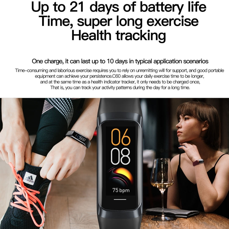 C60 Smart Fitness Band impermeabile IP67 1,1 pollici