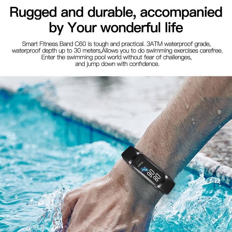 C60 Smart Fitness Band impermeabile IP67 1,1 pollici