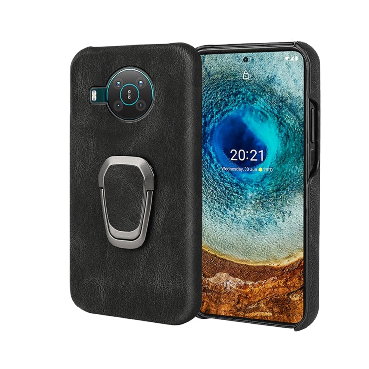 Per Nokia X10 / X20 Custodia per cellulare in PU con supporto ad anello, For Nokia X10 / X20