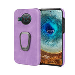 Per Nokia X10 / X20 Custodia per cellulare in PU con supporto ad anello, For Nokia X10 / X20