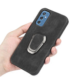 Custodia PU con supporto ad anello per Samsung Galaxy M52 5G