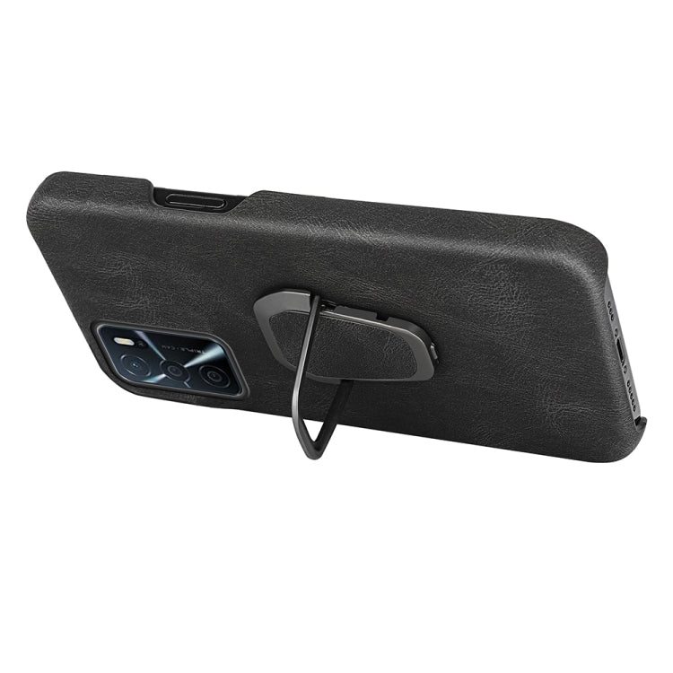 Custodia per telefono in PU con supporto ad anello per OPPO A16 / A16S / A54S, For OPPO A16 / A16S