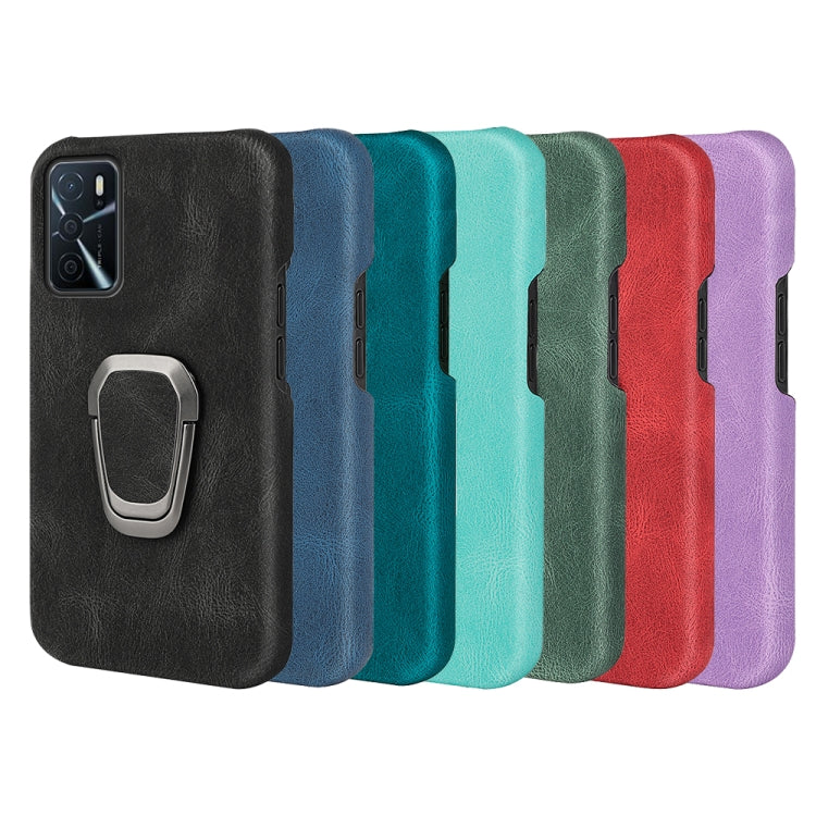 Custodia per telefono in PU con supporto ad anello per OPPO A16 / A16S / A54S, For OPPO A16 / A16S