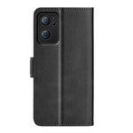 Per OPPO Reno7 5G Custodia in pelle a vibrazione orizzontale con fibbia magnetica a doppio lato con supporto e slot per carte e portafoglio, For OPPO Reno7 5G