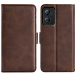 Per OPPO Reno7 5G Custodia in pelle a vibrazione orizzontale con fibbia magnetica a doppio lato con supporto e slot per carte e portafoglio, For OPPO Reno7 5G