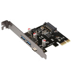 Scheda espansione USB 3.1 Type-C PCIe con Type-C e Type-A