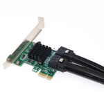 Convertitore PCI Express 4 porte PCI-E a SATA