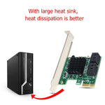 Convertitore PCI Express 4 porte PCI-E a SATA