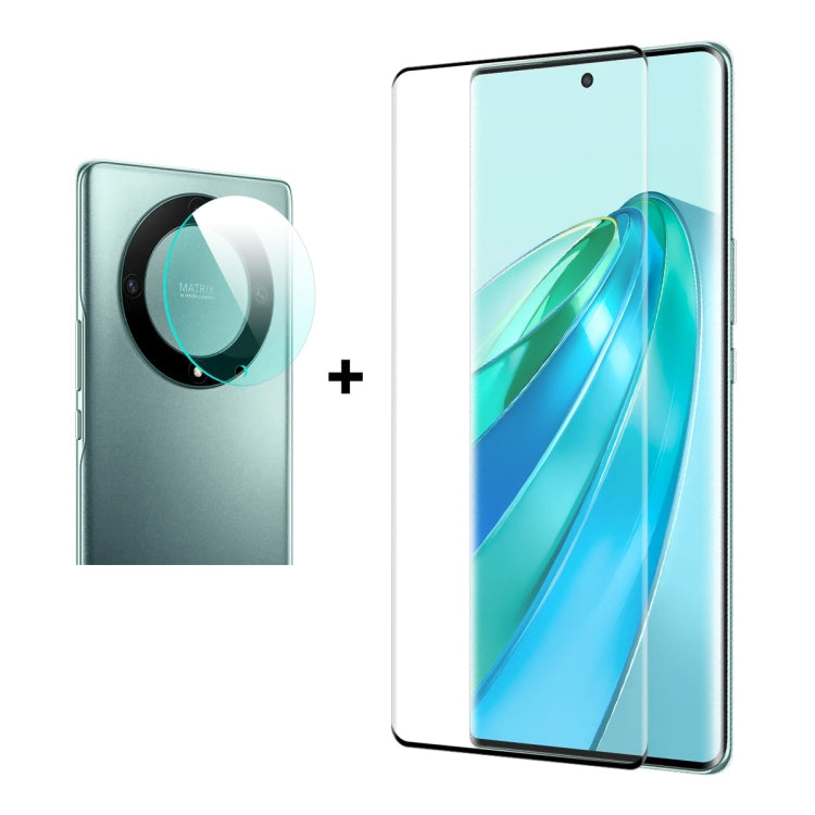 Per Honor X9A / Magic5 Lite ENKAY 3D Hot Bending Edge Colla in vetro temperato Full Film con pellicola per lenti, For Honor X9A / Magic5 Lite(1pc), For Honor X9A / Magic5 Lite(2pcs), For Honor X9A / Magic5 Lite(5pcs)