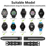 Cinturino sportivo in silicone per Garmin Fenix 6