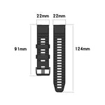 Cinturino sportivo in silicone per Garmin Fenix 6 Pro