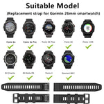 Cinturino sportivo in silicone 26 mm per Garmin Fenix 3