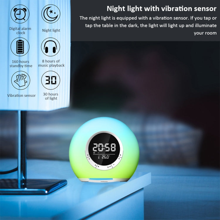 Altoparlante Bluetooth P11 con luce LED e allarme