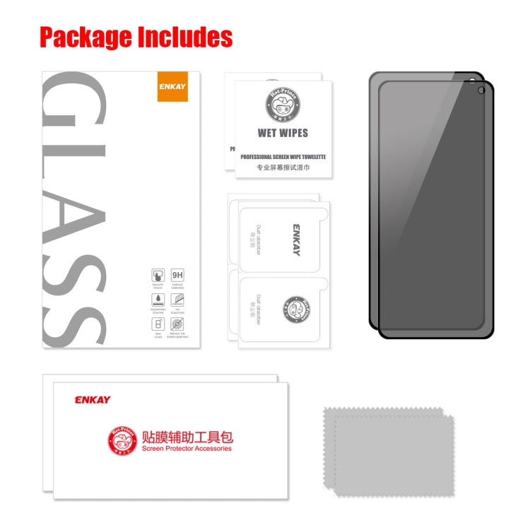 Pellicola vetro temperato privacy per Samsung Galaxy F52 5G