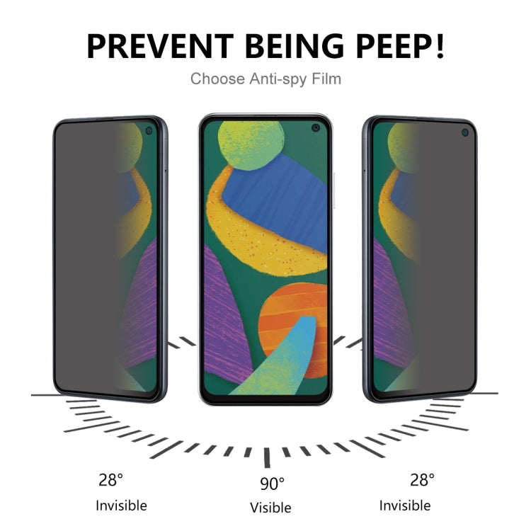 Pellicola vetro temperato privacy per Samsung Galaxy F52 5G