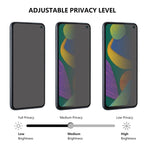Pellicola vetro temperato privacy per Samsung Galaxy F52 5G