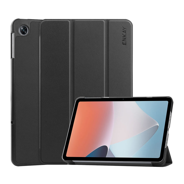 Per OPPO Pad Air ENKAY Custer Custodia per tablet Smart in pelle con texture ripiegabile, For OPPO Pad Air