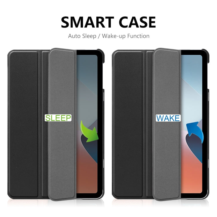 Per OPPO Pad Air ENKAY Custer Custodia per tablet Smart in pelle con texture ripiegabile, For OPPO Pad Air