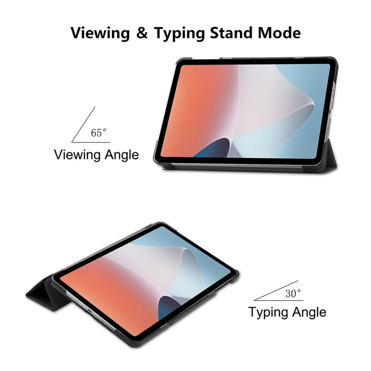 Per OPPO Pad Air ENKAY Custer Custodia per tablet Smart in pelle con texture ripiegabile, For OPPO Pad Air