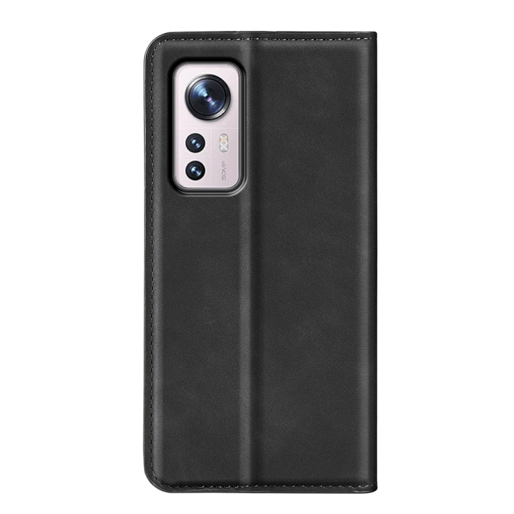 Per Xiaomi 12 Pro Custodia per telefono in pelle con aspirazione magnetica retro-pelle, For Xiaomi 12 Pro