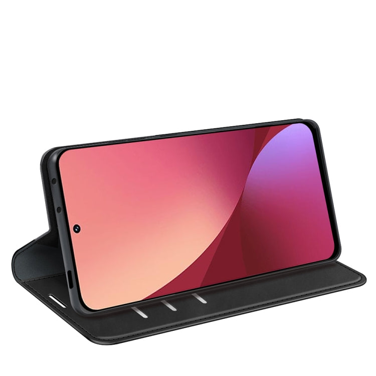 Per Xiaomi 12 Pro Custodia per telefono in pelle con aspirazione magnetica retro-pelle, For Xiaomi 12 Pro