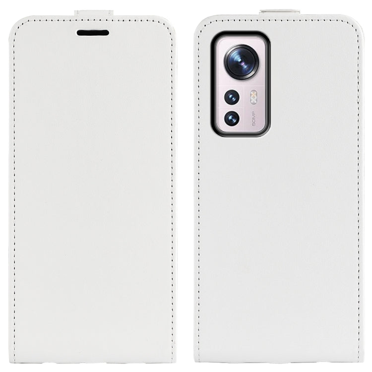 Per Xiaomi 12 Pro R64 Custodia per telefono in pelle con vibrazione verticale Texture, For Xiaomi 12 Pro