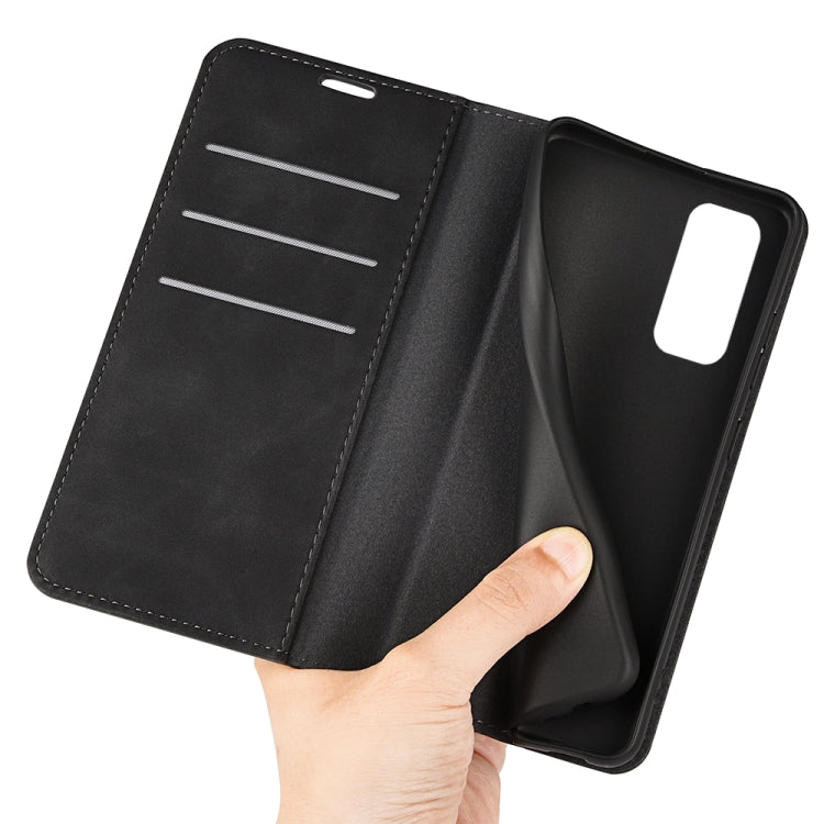 Per Xiaomi Redmi Note 11 4G / Note 11S Custodia per telefono in pelle con aspirazione magnetica retro-pelle, For Xiaomi Redmi Note 11 4G