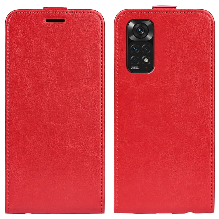 Per Xiaomi Redmi Note 11 4G / Note 11S R64 Custodia per telefono in pelle con vibrazione verticale, For Xiaomi Redmi Note 11 4G