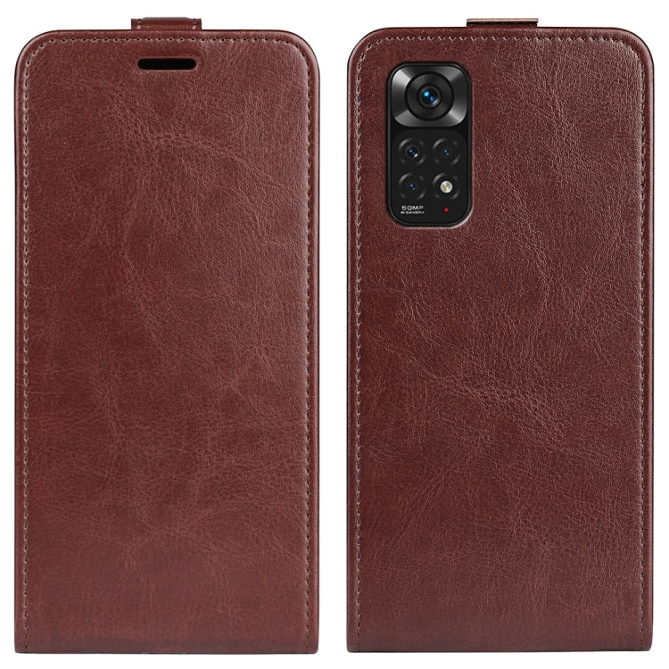 Per Xiaomi Redmi Note 11 4G / Note 11S R64 Custodia per telefono in pelle con vibrazione verticale, For Xiaomi Redmi Note 11 4G