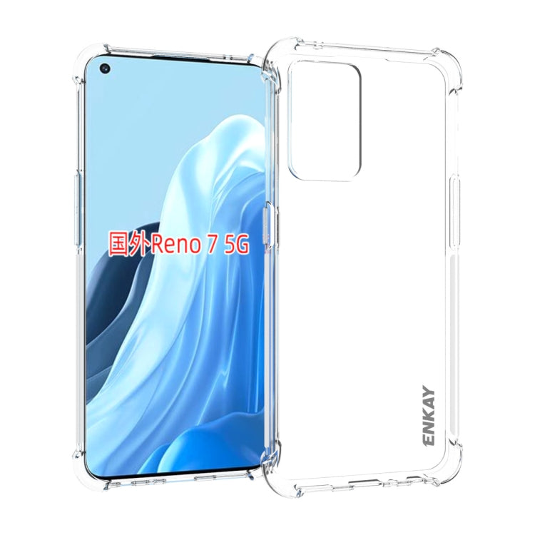 ENKAY Custodia antiurto in TPU trasparente Custodia morbida antiscivolo, For OPPO Find X5, For OPPO Find X5 Pro, For OPPO Reno7 5G Global, For Realme 9 Pro, For Realme 9 Pro+, For Realme C35