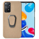 Per Xiaomi Redmi Note 11 Pro Global Ring Holder Custodia a nido d'ape in PU, For Xiaomi Redmi Note 11 Pro Global