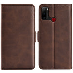Per Ulefone note 10 Custodia per telefono in pelle con fibbia magnetica a doppio lato, Black, Yellow, Brown, Dark Blue, Red