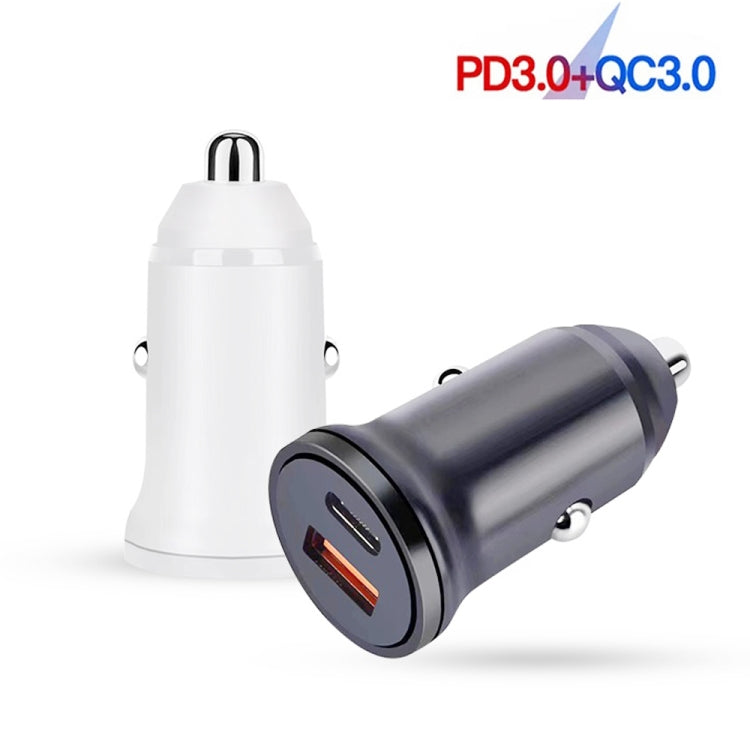 Caricabatteria auto USB-C 25W con cavo dati 8 pin 1m