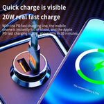 Caricabatteria auto USB-C 25W con cavo dati 8 pin 1m