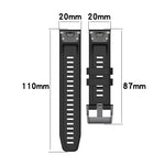 Cinturino in silicone 20 mm per Garmin Fenix 5S