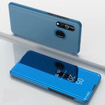 Custodia in pelle flip specchio per Samsung Galaxy A20e
