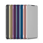 Custodia in pelle flip specchio per Samsung Galaxy A20e