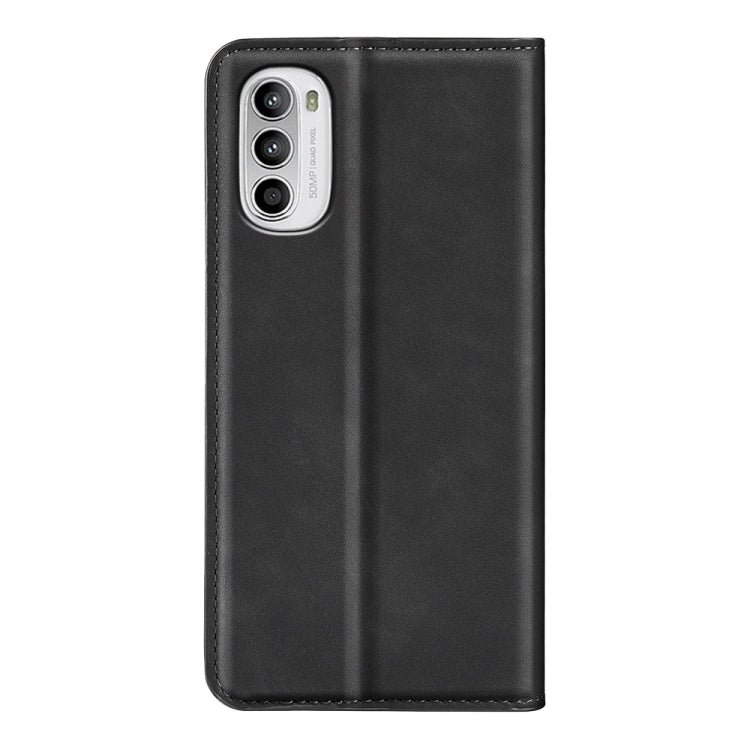 Per Motorola Moto G52 4G Custodia per telefono in pelle con aspirazione magnetica retro-pelle, For Motorola Moto G52 4G