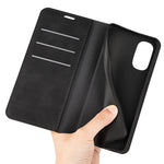 Per Motorola Moto G52 4G Custodia per telefono in pelle con aspirazione magnetica retro-pelle, For Motorola Moto G52 4G