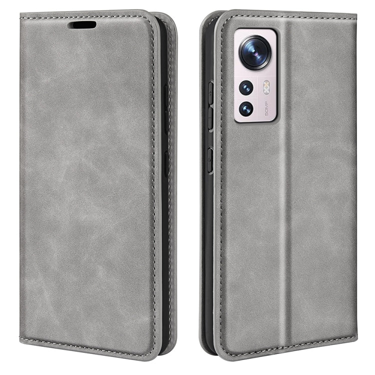 Per Xiaomi 12 Lite Custodia per telefono in pelle con aspirazione magnetica retro-pelle, For Xiaomi 12 Lite