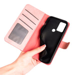 Custodia per cellulare in pelle Flip orizzontale con cuciture, For TCL 30 5G / 30 / 30+, For TCL 30 SE / 305 / 306