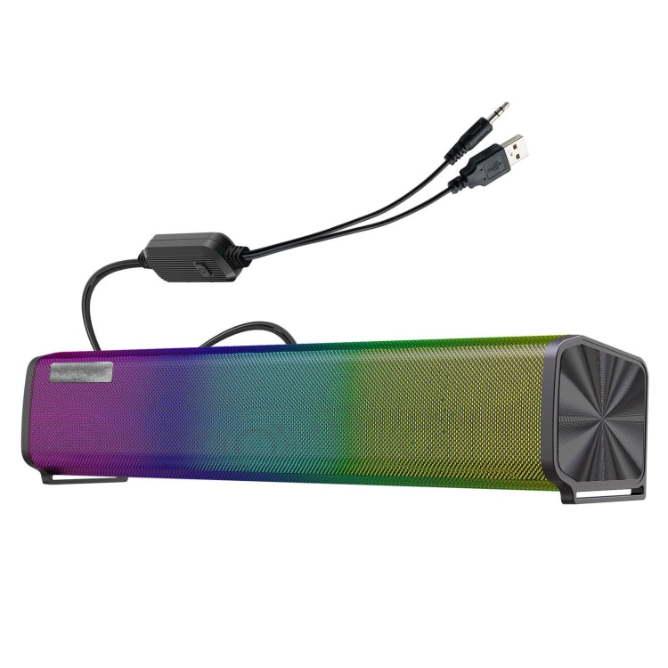 Soundbar USB 10W con luce RGB per PC e smartphone